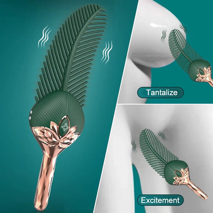 Feather V#br#tor  Clitoris  N?pple V!br%tor for Women Nipple Clit Stimulator Pleasure Feather Clitoral Massage for Beginners Female Stimul#tion Ad#lt S!x Toy