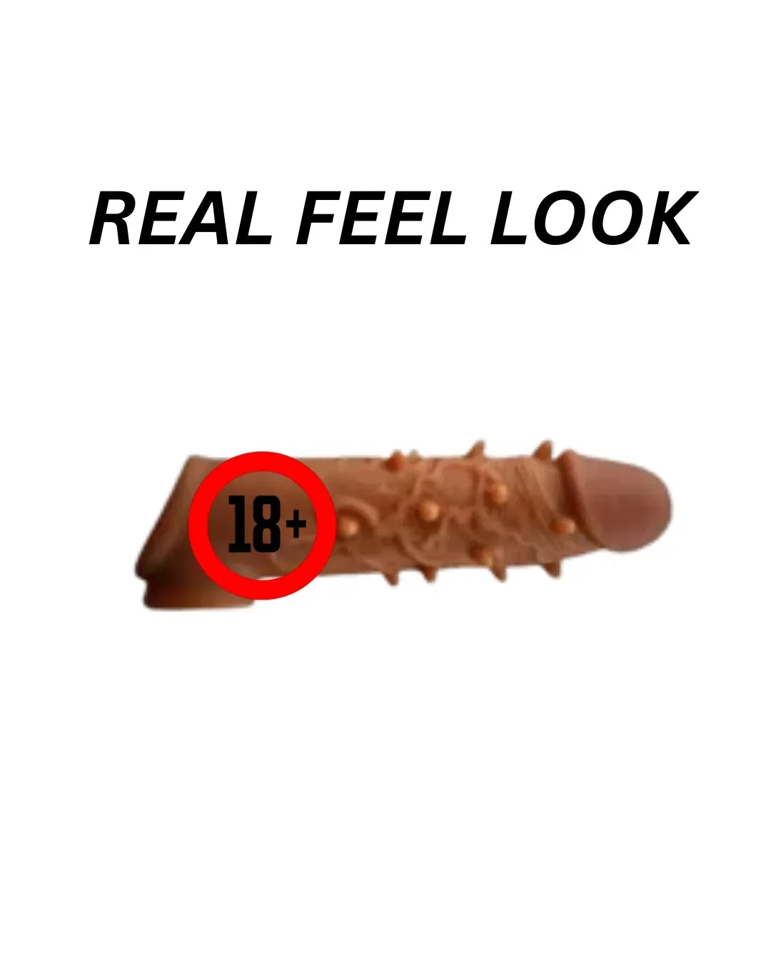 ✨ Silicone Crystal Dragon Condom – 6 Inch | Brown 🤎