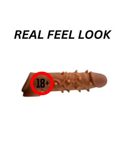 ✨ Silicone Crystal Dragon Condom – 6 Inch | Brown 🤎