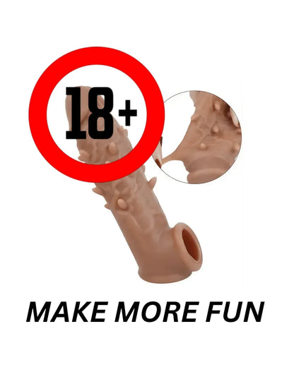 ✨ Silicone Crystal Dragon Condom – 6 Inch | Brown 🤎