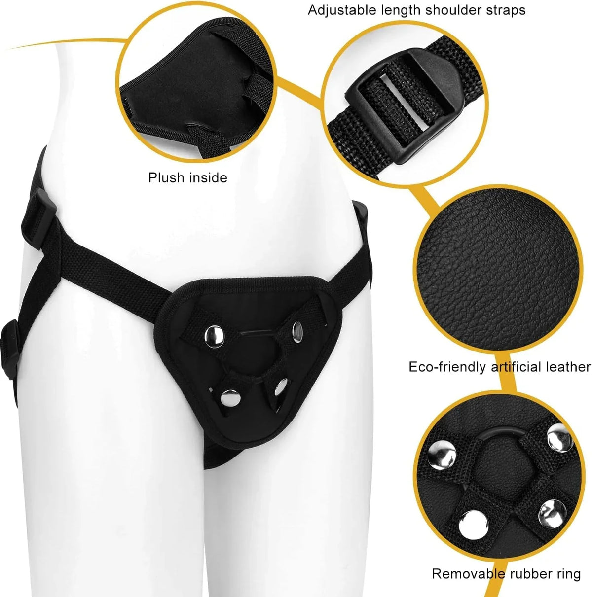 9 inch Strap on Dildo with Harness, Wearable Realistic Silicone Dildo Adult Sex Toy for Female Masturbation Women Gay, Flesh