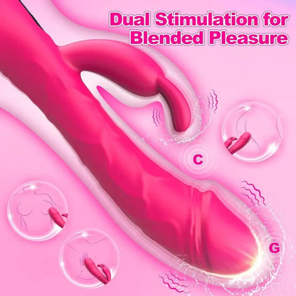 Couples Rabbit Vibrator With Heating Mode- Rechargable