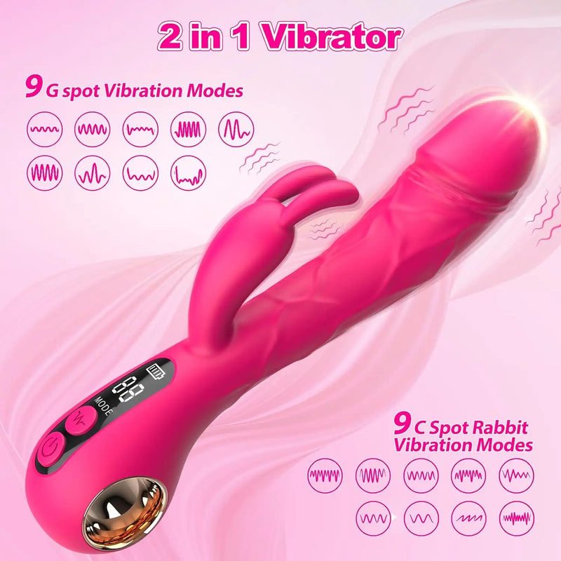 10-Speed Retractable Vibrating AV Wand – Luxurious, Soft-Touch G-Spot & Clitoral Stimulator"