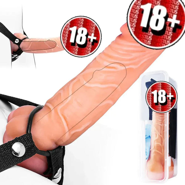 Strap-on Hollow Penis Extender Prolong ()