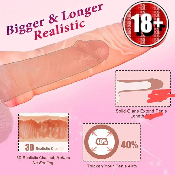 Strap-on Hollow Penis Extender Prolong ()