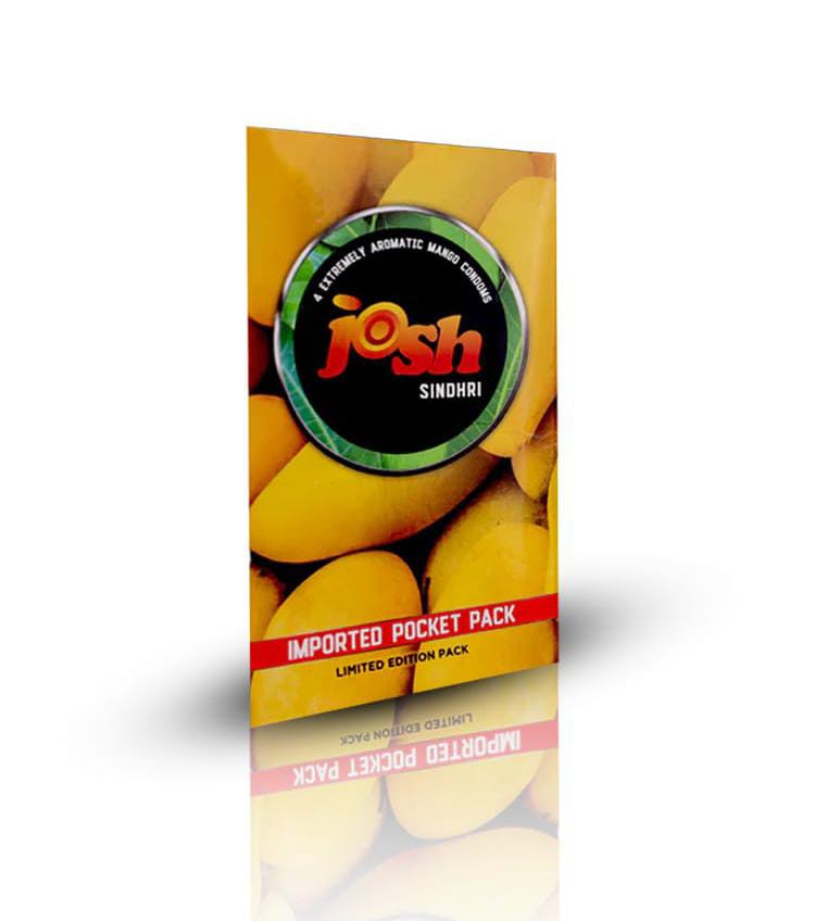 Josh Sindhri Mango Condoms 4 pieces