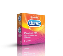 Durex Pleasure Me Ribbed & Dotted Condoms 3pcs