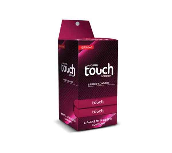 Touch Ribbed Condoms Full Box