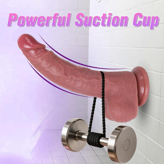 Sex Toys Dildo Realistic Silicone Dildo, Safety Material for Clitoral Vagina and Anal Stimulation with Strong Suction Cups, Sex Adult Toys for Women and Couple